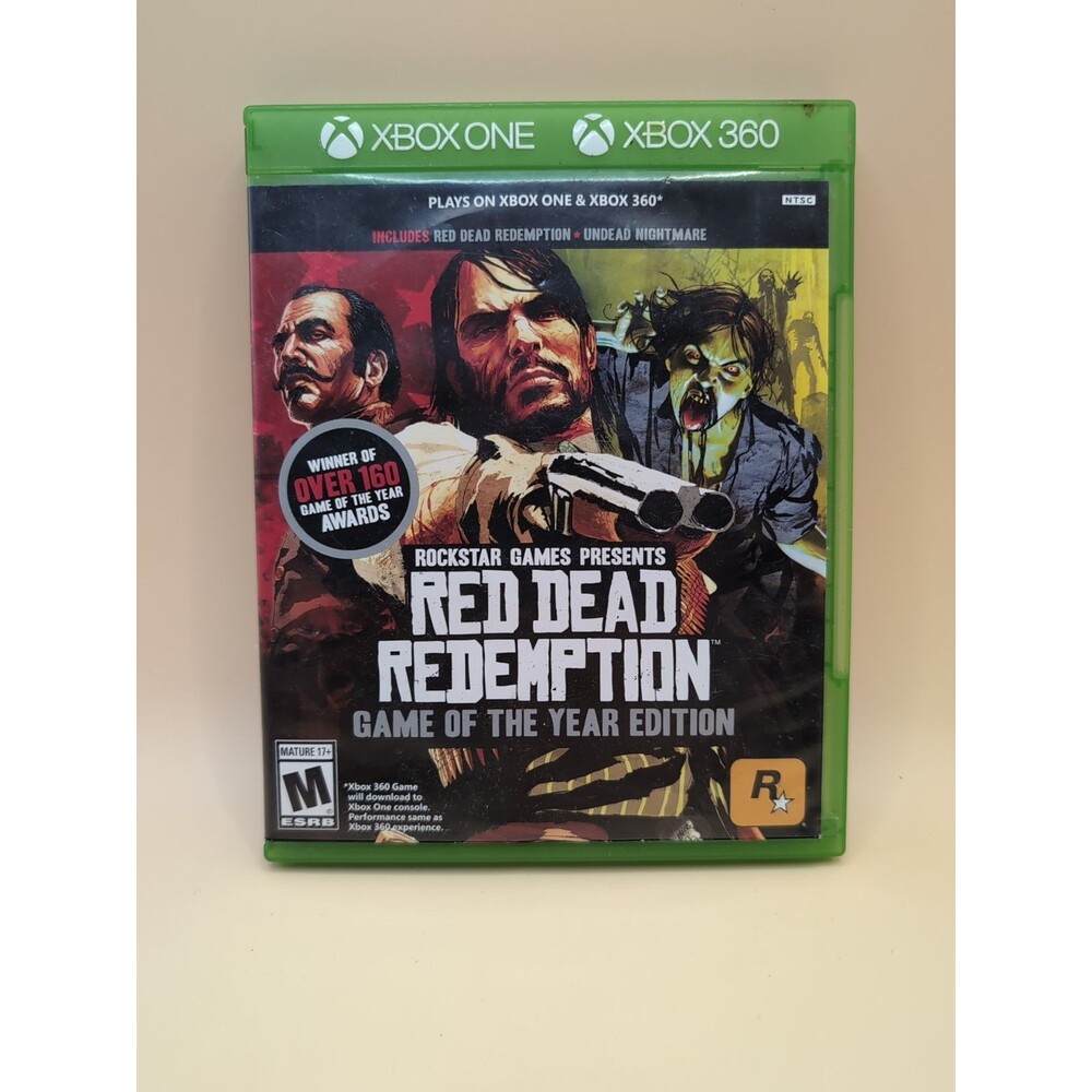 Red Dead Redemption GOTY Edition Xbox 360 Xbox One 2 Disc Undead Nightmare